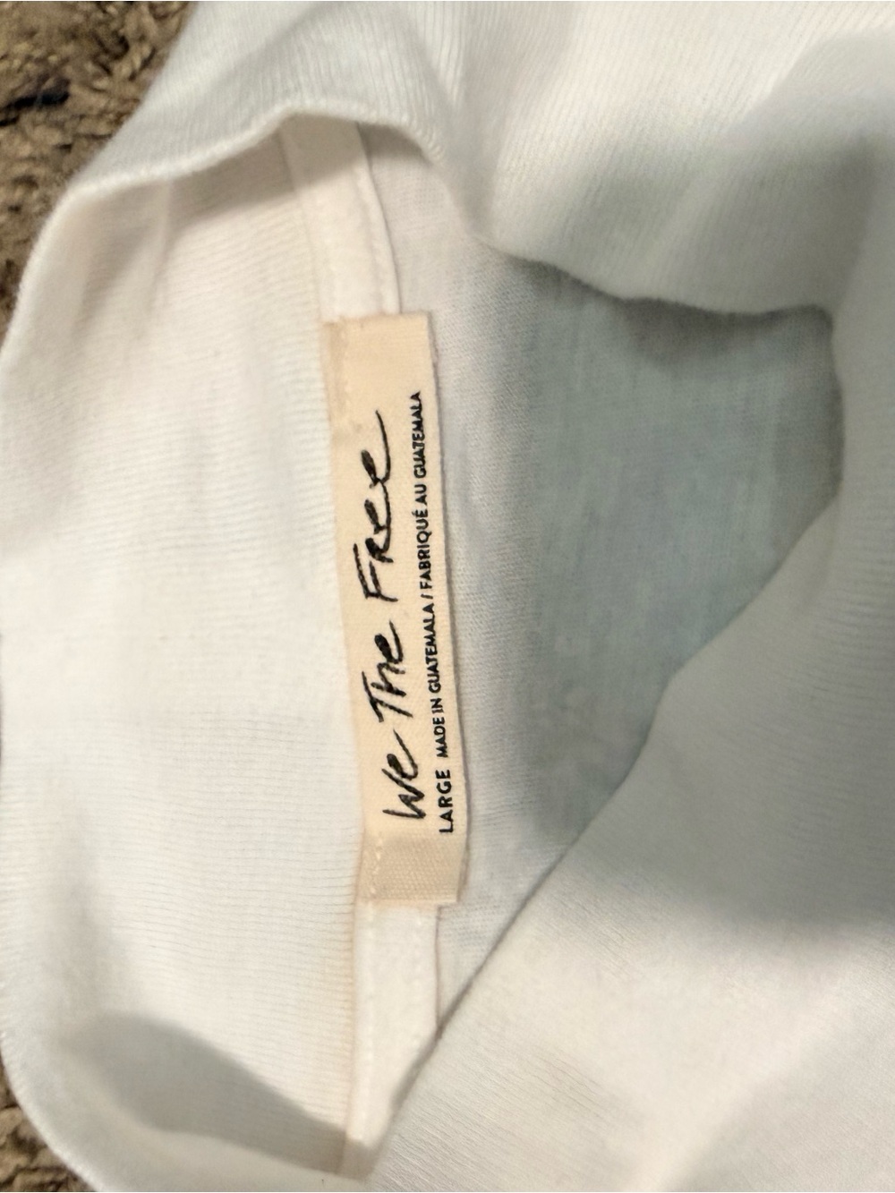 We The Free White Crew Neck Tee - Soft Casual Shirt